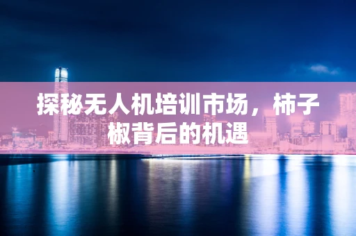 探秘无人机培训市场，柿子椒背后的机遇