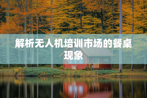 解析无人机培训市场的餐桌现象