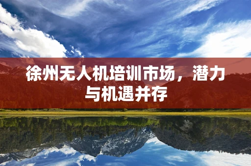 徐州无人机培训市场，潜力与机遇并存