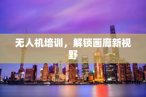 无人机培训，解锁画廊新视野