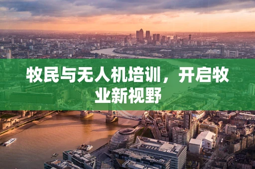 牧民与无人机培训，开启牧业新视野