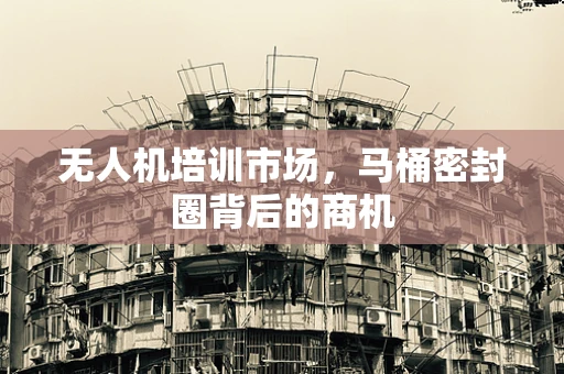 无人机培训市场，马桶密封圈背后的商机
