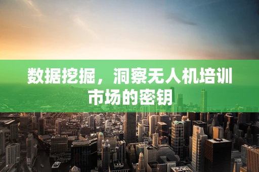 数据挖掘，洞察无人机培训市场的密钥