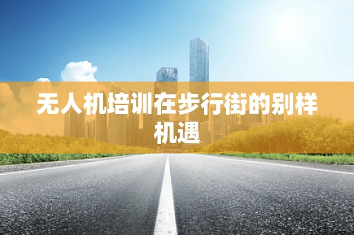 无人机培训在步行街的别样机遇