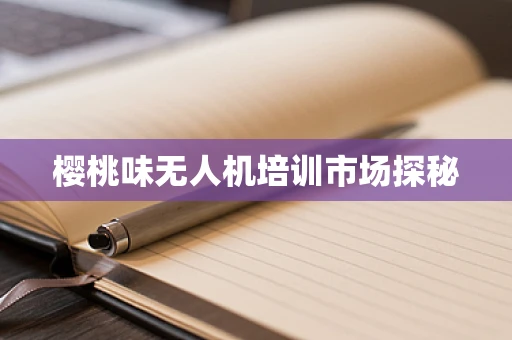 樱桃味无人机培训市场探秘