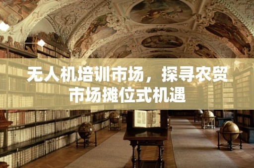 无人机培训市场，探寻农贸市场摊位式机遇
