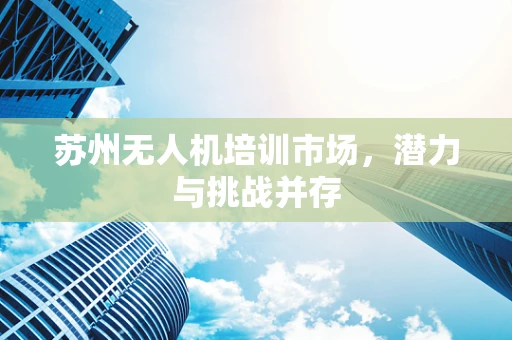 苏州无人机培训市场，潜力与挑战并存