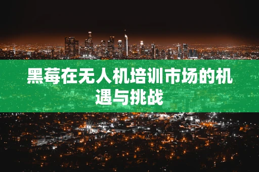 黑莓在无人机培训市场的机遇与挑战
