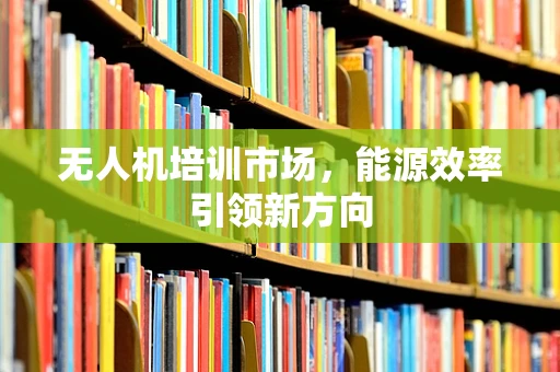 无人机培训市场，能源效率引领新方向