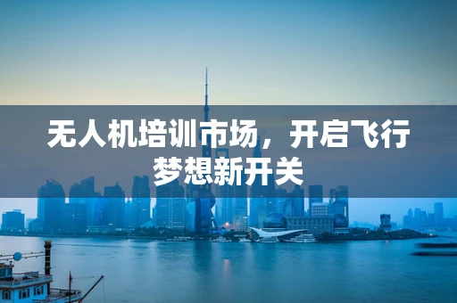 无人机培训市场，开启飞行梦想新开关