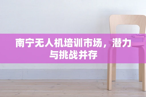 南宁无人机培训市场，潜力与挑战并存