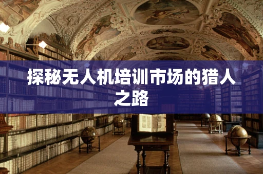 探秘无人机培训市场的猎人之路