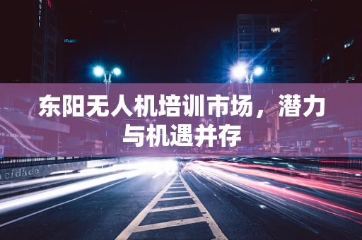 东阳无人机培训市场，潜力与机遇并存