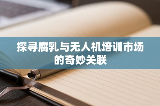探寻腐乳与无人机培训市场的奇妙关联