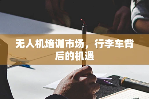 无人机培训市场，行李车背后的机遇