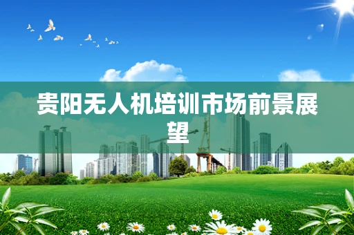 贵阳无人机培训市场前景展望