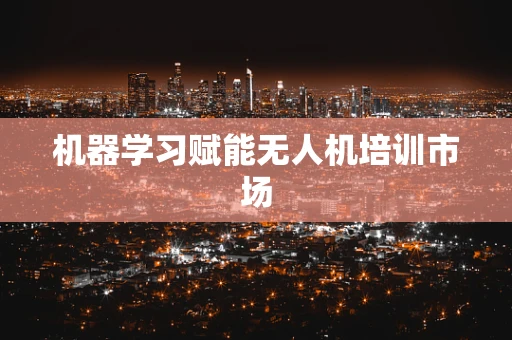 机器学习赋能无人机培训市场
