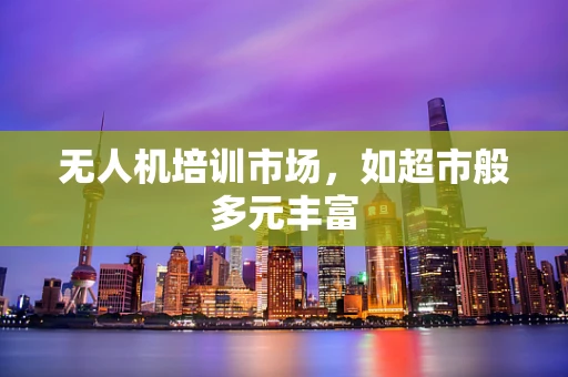 无人机培训市场，如超市般多元丰富