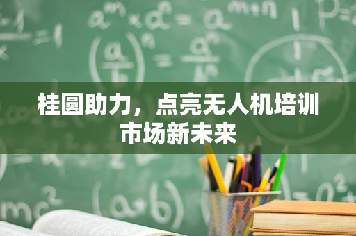 桂圆助力，点亮无人机培训市场新未来