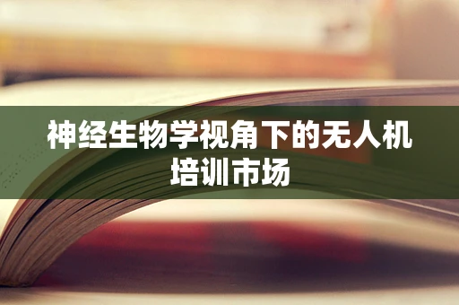 神经生物学视角下的无人机培训市场