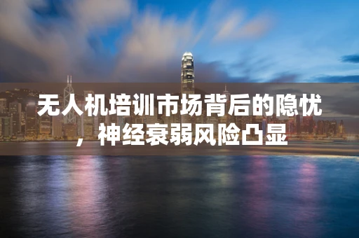 无人机培训市场背后的隐忧，神经衰弱风险凸显