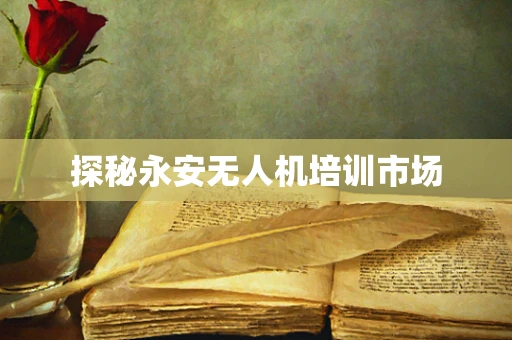 探秘永安无人机培训市场