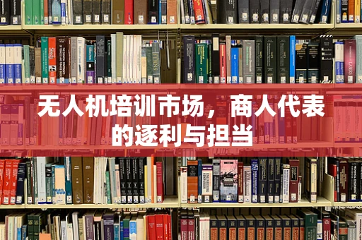 无人机培训市场，商人代表的逐利与担当
