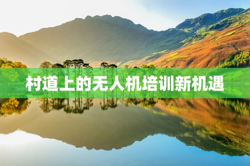 村道上的无人机培训新机遇