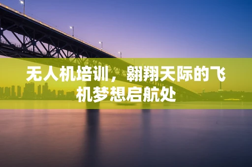 无人机培训，翱翔天际的飞机梦想启航处