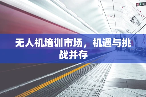 无人机培训市场，机遇与挑战并存