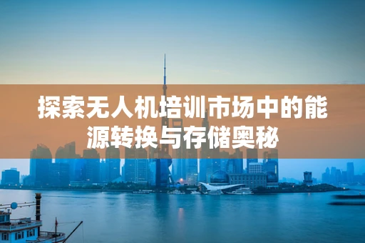 探索无人机培训市场中的能源转换与存储奥秘