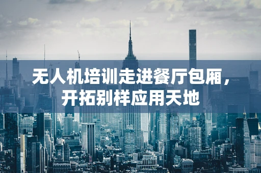 无人机培训走进餐厅包厢，开拓别样应用天地