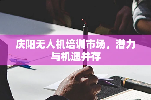 庆阳无人机培训市场，潜力与机遇并存