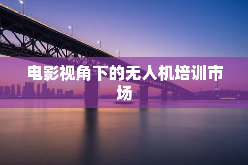 电影视角下的无人机培训市场