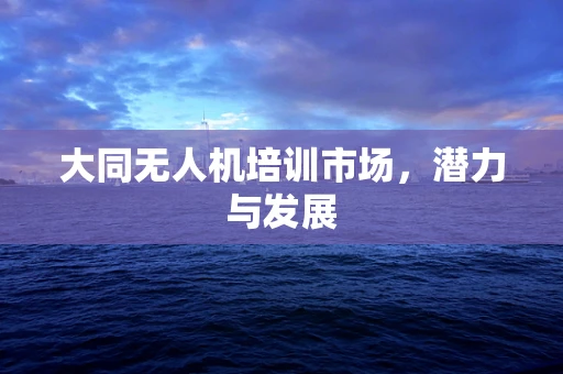 大同无人机培训市场，潜力与发展