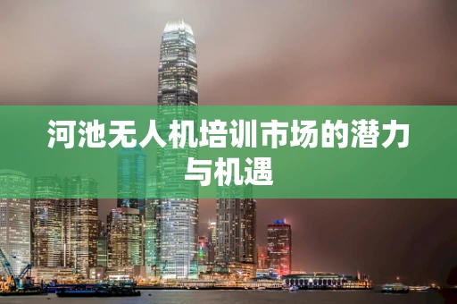 河池无人机培训市场的潜力与机遇