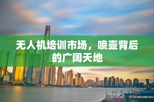 无人机培训市场，喷壶背后的广阔天地