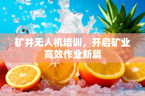矿井无人机培训，开启矿业高效作业新篇