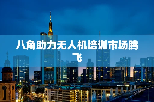 八角助力无人机培训市场腾飞