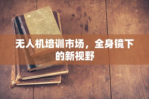 无人机培训市场，全身镜下的新视野