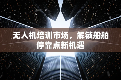 无人机培训市场，解锁船舶停靠点新机遇