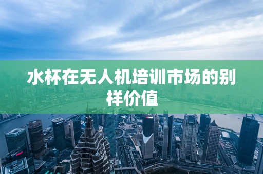 水杯在无人机培训市场的别样价值
