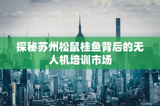 探秘苏州松鼠桂鱼背后的无人机培训市场